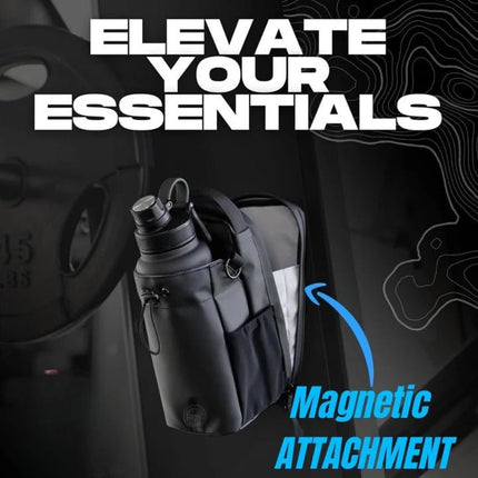 Magnetic Gym Bag With Water Bottle Holder - SmartSouks