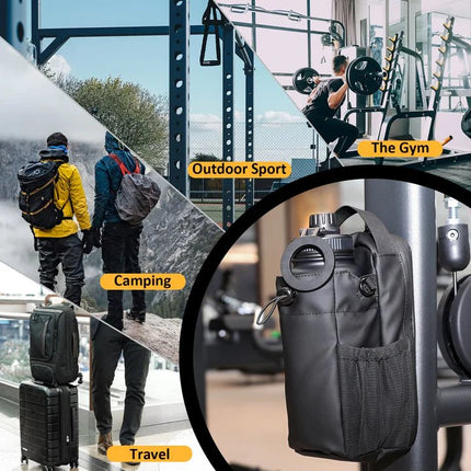 Magnetic Gym Bag With Water Bottle Holder - SmartSouks