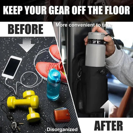 Magnetic Gym Bag With Water Bottle Holder - SmartSouks