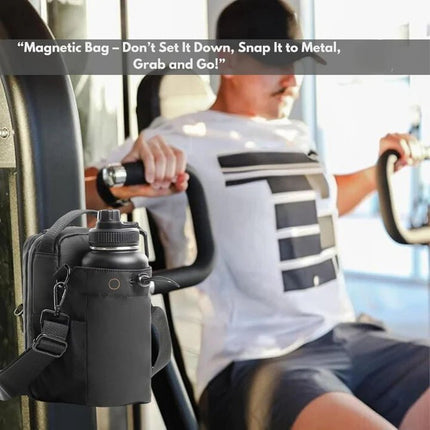 Magnetic Gym Bag With Water Bottle Holder - SmartSouks
