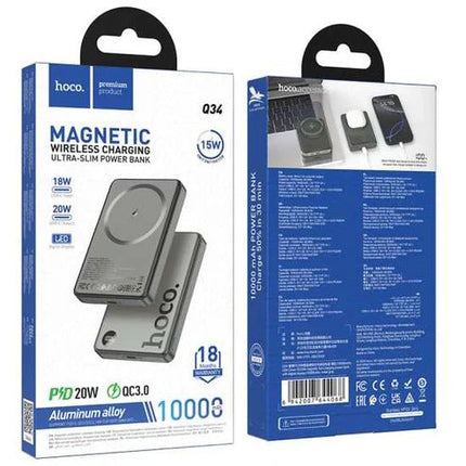 Magnetic Wireless Power Bank Fast Charge PD20W 10000mAh -Orange