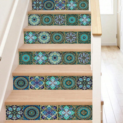 Mandala Floral Tile Wall Stickers 20pcs - SmartSouks