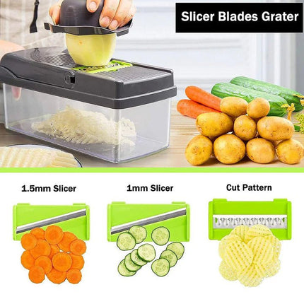 Multifunctional Vegetable Cutter Food Cutter Potato Cutter, Egg Separator Slicer - SmartSouks