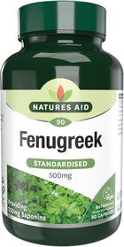 Natures Aid Fenugreek 500mg 90 Capsules - SmartSouks