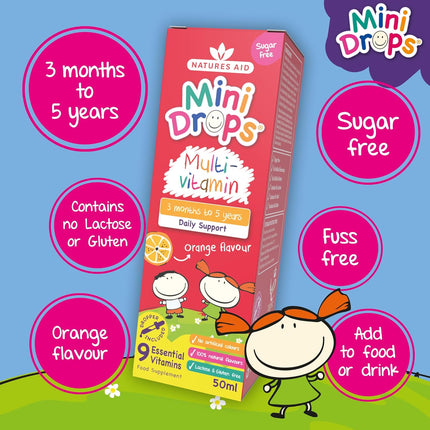 Natures Aid Multi-Vitamin Drops - 50 ml - SmartSouks