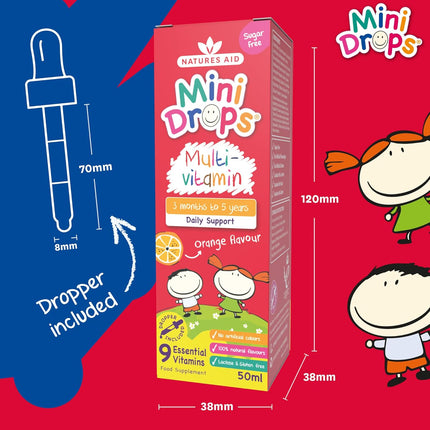 Natures Aid Multi-Vitamin Drops - 50 ml - SmartSouks