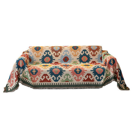 Nordic Style Sofa Blanket - Double Sided - Blue/White 180*300cm - SmartSouks