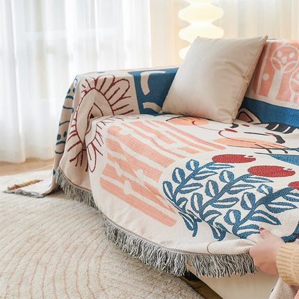 Nordic Style Sofa Blanket - Double Sided - Colored 180*300cm - SmartSouks