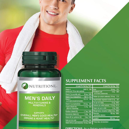 Nutritionl Men’s Multivitamin 30 Tablets - SmartSouks