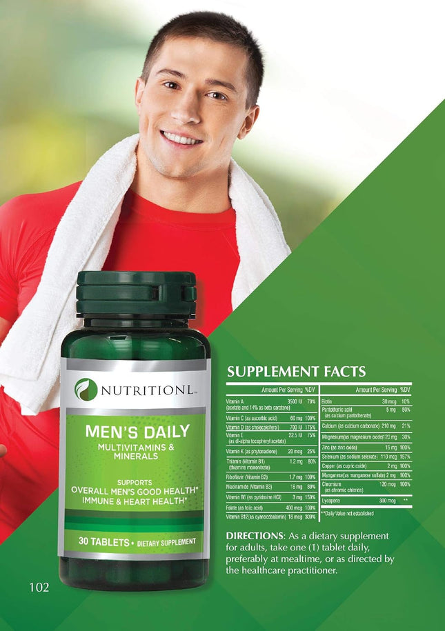 Nutritionl Men’s Multivitamin 30 Tablets - SmartSouks