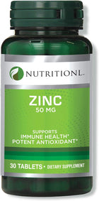 Nutritionl Zinc 50 Mg - 30 Tablets - SmartSouks
