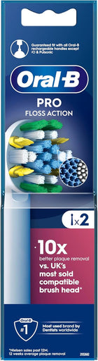 Oral B EB25-2 Floss Action Brush Heads 2 Pack - SmartSouks