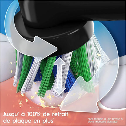 Oral-B Pro 3 - 3000 - Black Electric Toothbrush - SmartSouks