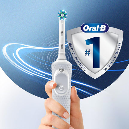 Oral-B Vitality 100 Crossaction Rechargeable Electric Toothbrush White - SmartSouks