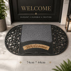 Oval Welcome Door Mat 74x44cm