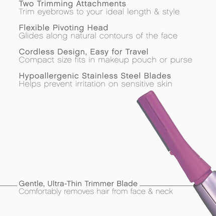 Panasonic Women’s Facial Hair Remover and Eyebrow Trimmer with Pivoting Head - SmartSouks