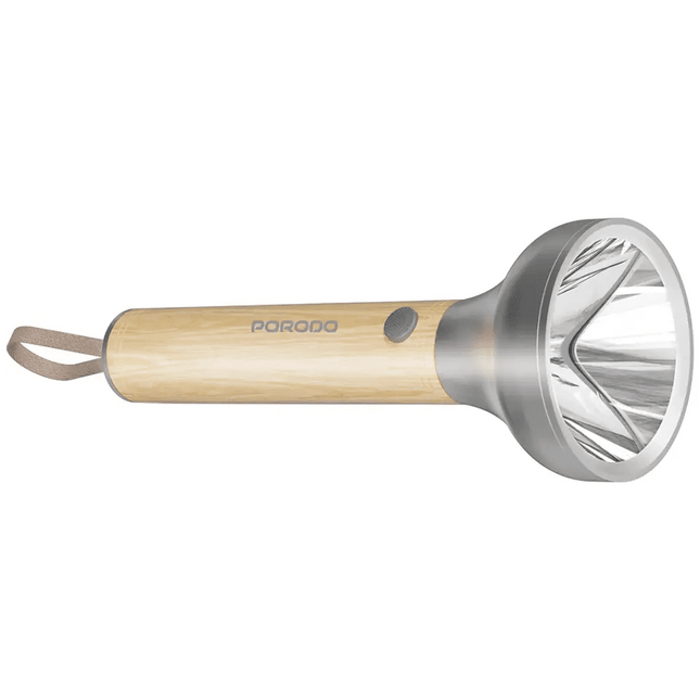 Porodo Lifestyle Birch 300 Wooden LED Flashlight - WoodenFlashlight