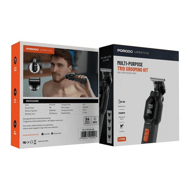 Porodo Lifestyle Multi-Purpose Trio Grooming Kit
