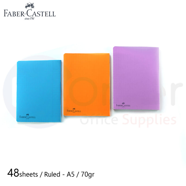 Faber-Castell Stitched Copybook Lined A5 48 sheets 70g - Multicolor