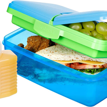 Sistema Lunch Slimline Quaddie 1.5L - Blue