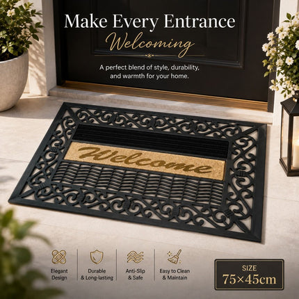 Rectangular Welcome Door Mat 75x45cm