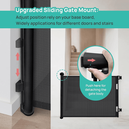 Retractable Baby & Pet Safety Gate 140x78cmBaby & Pet Gate