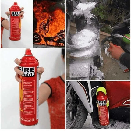 Fire Extinguisher Spray with Stand for Car and Home Use | Fire Stop Aluminium Spray 1000ml