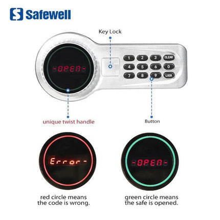 Safewell Electronic Digital Money Security Safe Box - SmartSouks