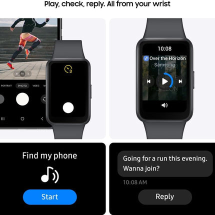 Samsung Galaxy Fit3 Smartwatch, Exercise and Sleep Tracking, Bluetooth, 40mm, Gray - SmartSouks