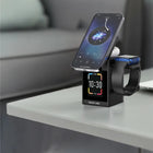 Smart Station Pro LCD Display Wireless Charger with Speaker - Black - SmartSouks