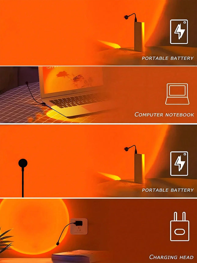Sunset Light Projector USB Night Lamp - SmartSouks