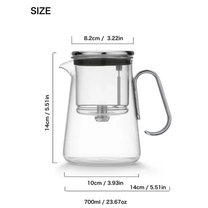 Tea Pot with One-Click Filter - SmartSouks