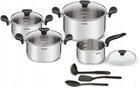 TEFAL Primary Pot Set, Stainless Steel, Induction, 11 Pieces - SmartSouks