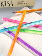 Triangular Transparent Multicolor Ruler 15cm - SmartSouks