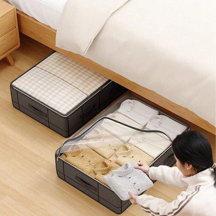 Underbed Storage Bag – Flat Foldable Organizer for Quilts & Clothes - SmartSouks