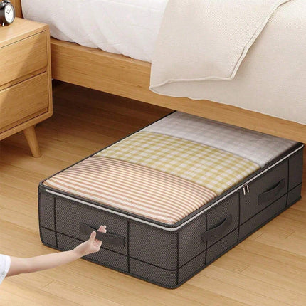 Underbed Storage Bag – Flat Foldable Organizer for Quilts & Clothes - SmartSouks