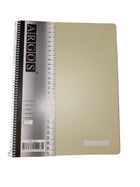 University Copybook 2-Subject A4 Plastic Cover Spiral Square 96Sh 80G / ARGOS BTS - SmartSouks