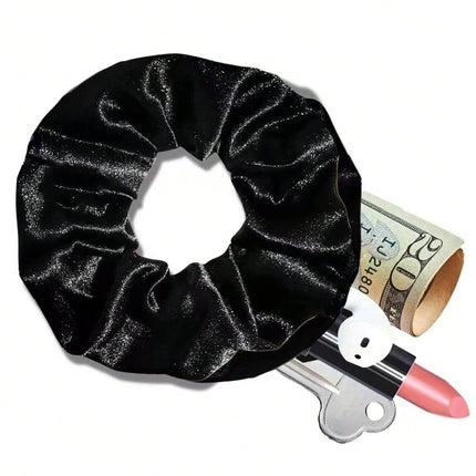 Velvet Hair Ring With Hidden Pocket - SmartSouks