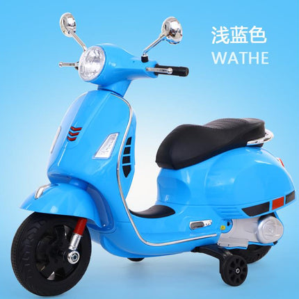 VESPA Electric Rechargeable Two Wheel Kids Ride on Scooter - SmartSouks