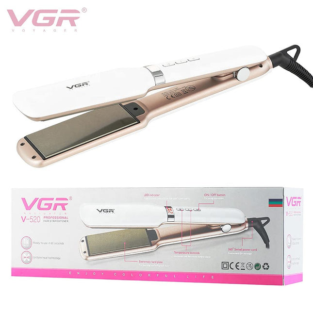 VGR V-520 42 MM Professional Hair Straightener with Ceramic Coated Wide Plate - SmartSouks