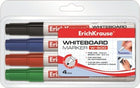 Whiteboard Marker W-500 Set of 4 (Blue-Black-Red-Green) ERICHKRAUSE - SmartSouks