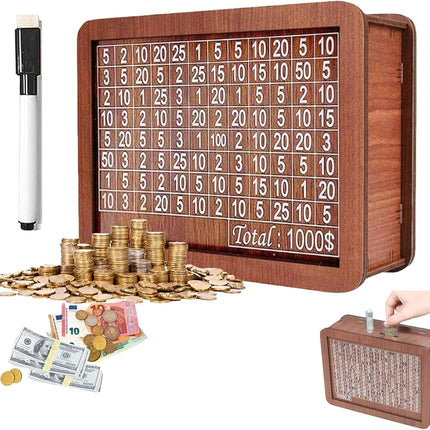 Wooden Saving Box 3K - SmartSouks