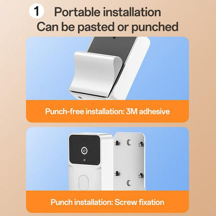 Yesido KM27 Wi-Fi Video Doorbell, 2K, WhiteVideo Doorbell