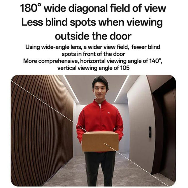 Yesido KM27 Wi-Fi Video Doorbell, 2K, WhiteVideo Doorbell